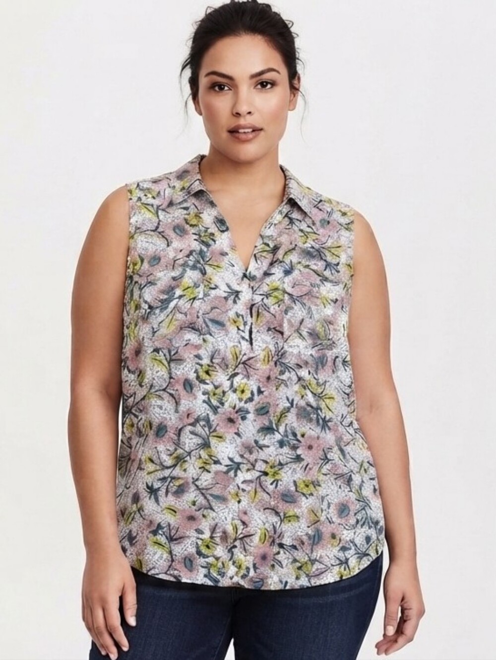 Torrid Harper Sleeveless Floral Top